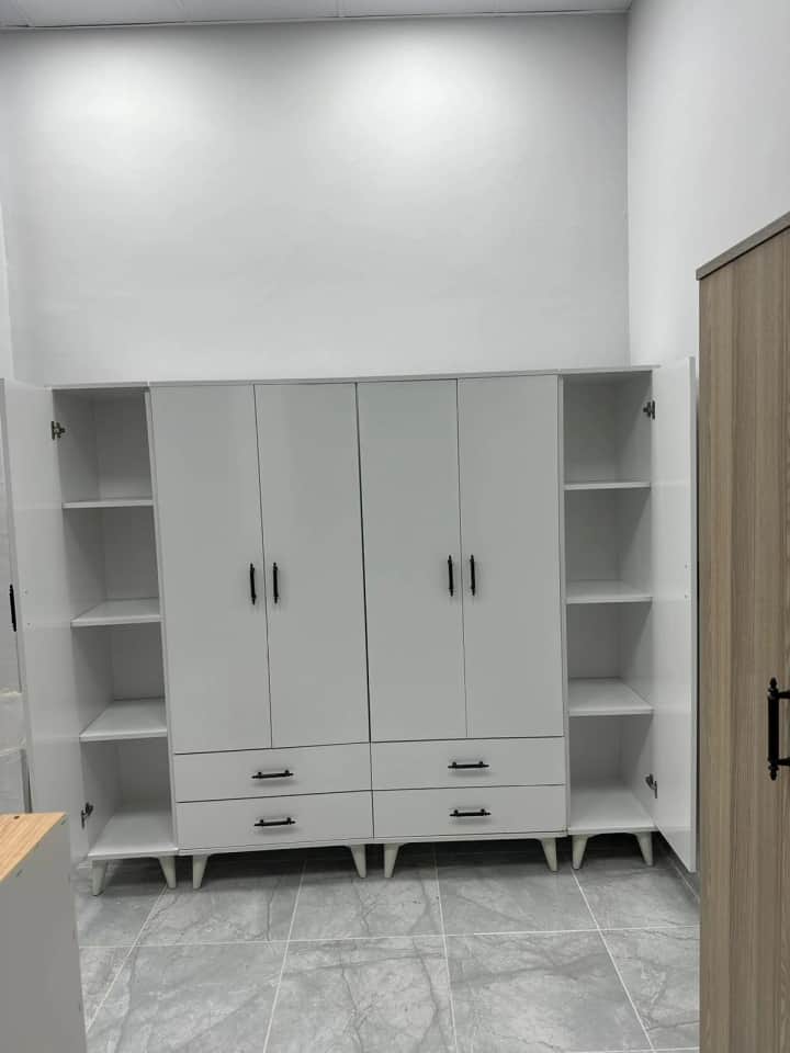 6 Kapaklı Eko Dolap Beyaz & Ceviz — görsel 4