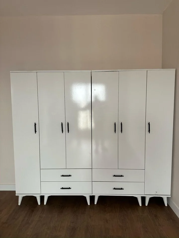 6 Kapaklı Eko Dolap Beyaz