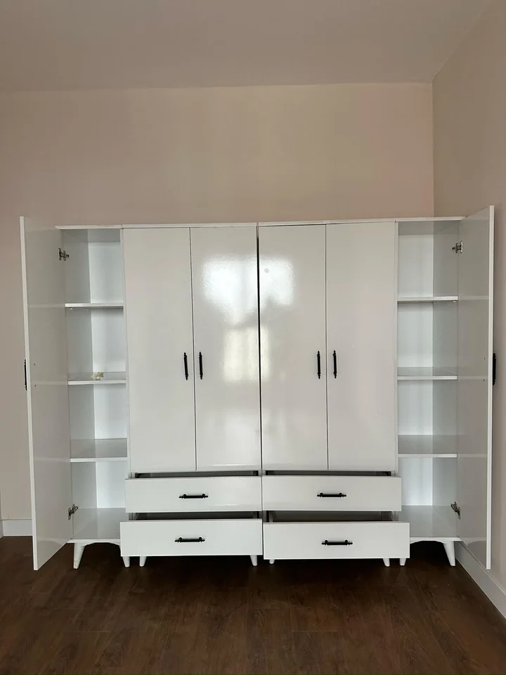 6 Kapaklı Eko Dolap Beyaz — görsel 2